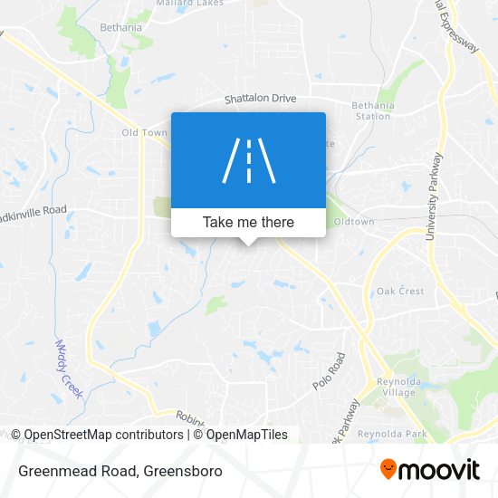Mapa de Greenmead Road