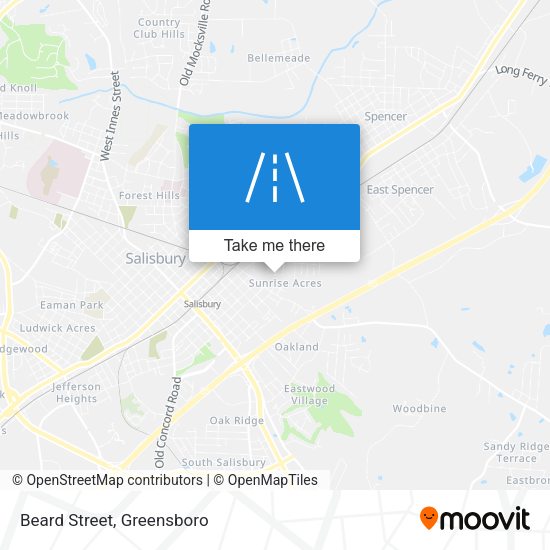Mapa de Beard Street