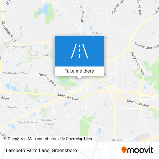 Lambeth Farm Lane map