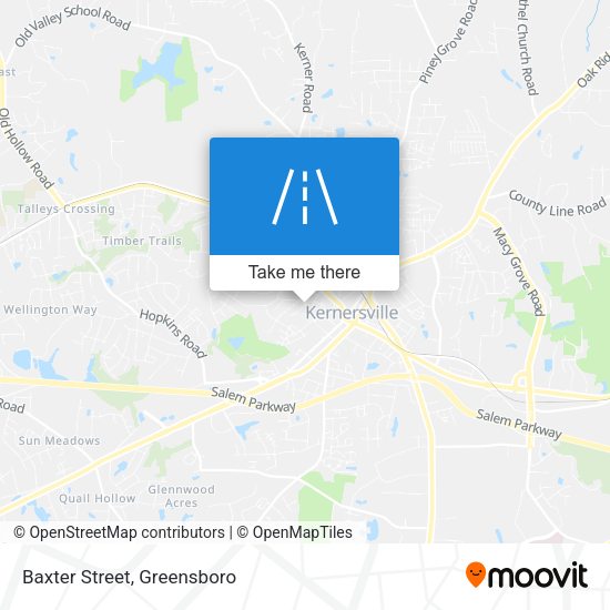 Mapa de Baxter Street
