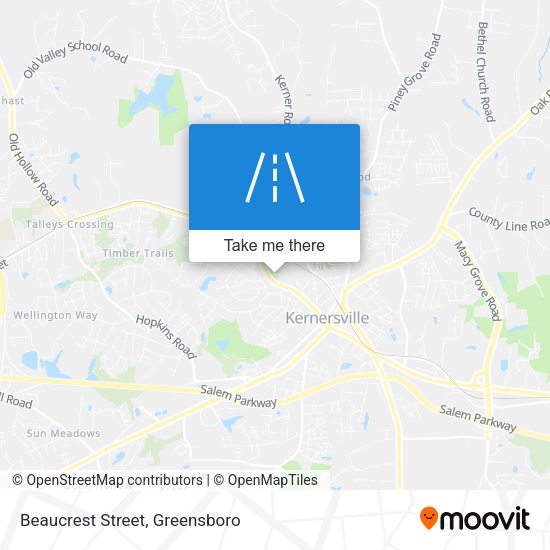 Beaucrest Street map