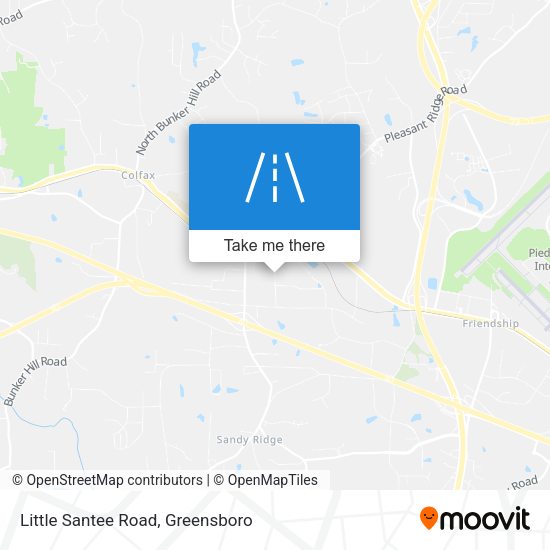Little Santee Road map