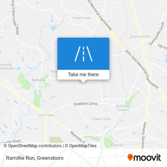 Mapa de Ramillie Run