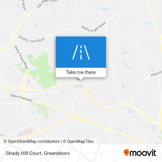 Shady Hill Court map