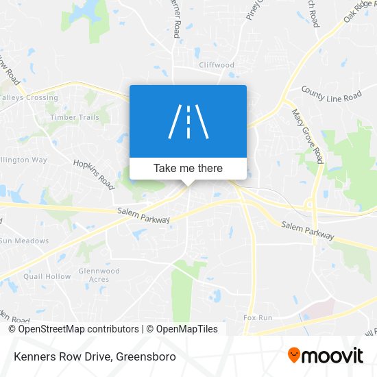 Kenners Row Drive map