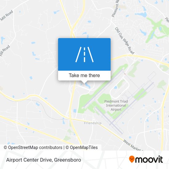 Airport Center Drive map