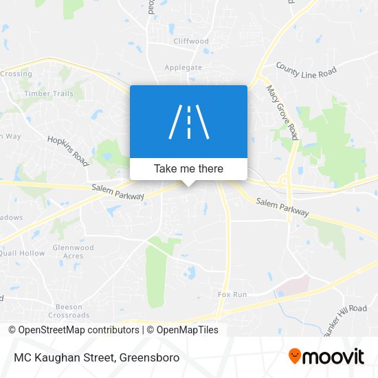 Mapa de MC Kaughan Street