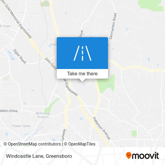 Windcastle Lane map