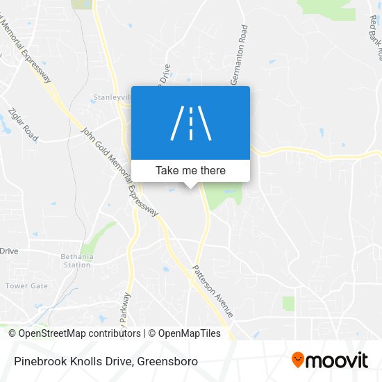 Pinebrook Knolls Drive map