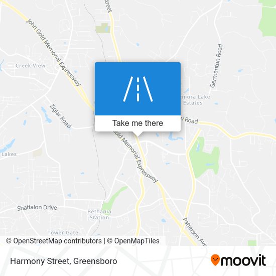 Mapa de Harmony Street