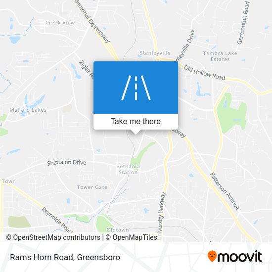 Mapa de Rams Horn Road