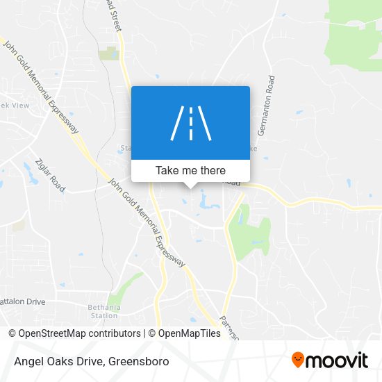 Angel Oaks Drive map