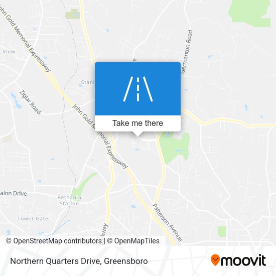 Northern Quarters Drive map