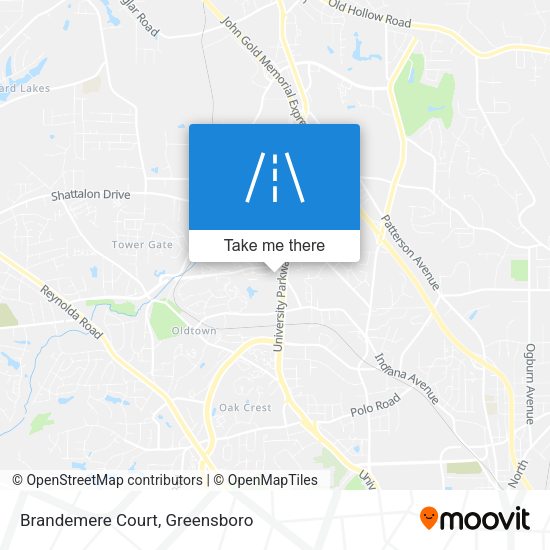 Mapa de Brandemere Court