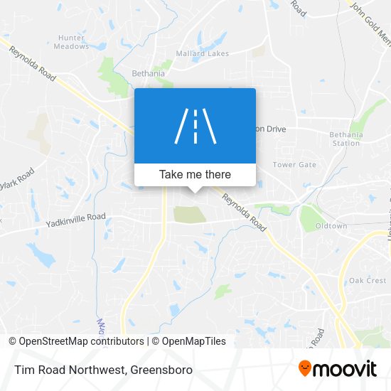 Tim Road Northwest map