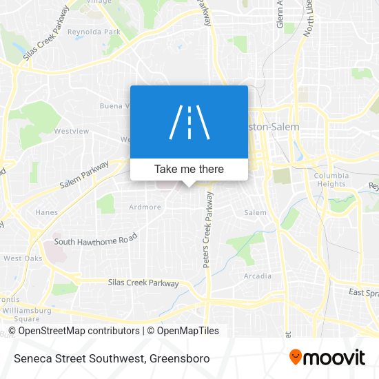 Mapa de Seneca Street Southwest