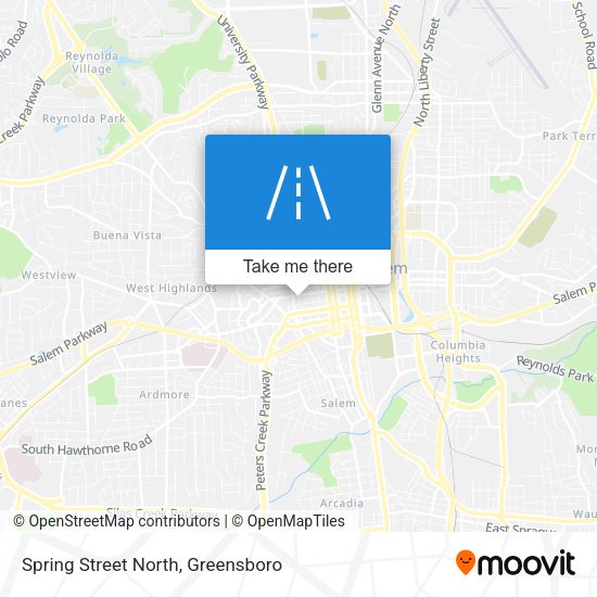 Spring Street North map
