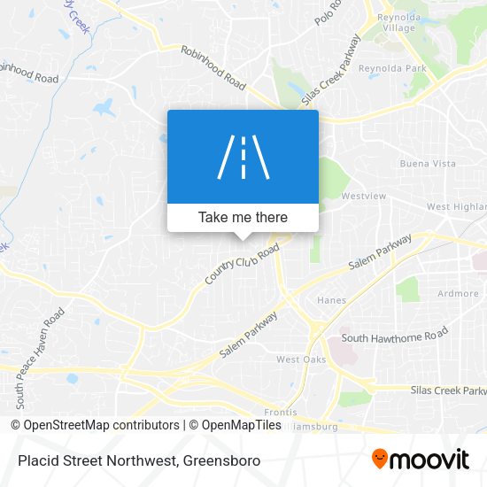 Mapa de Placid Street Northwest