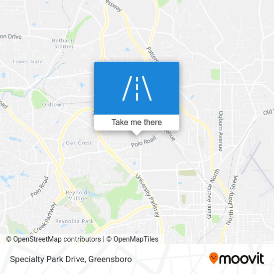 Specialty Park Drive map