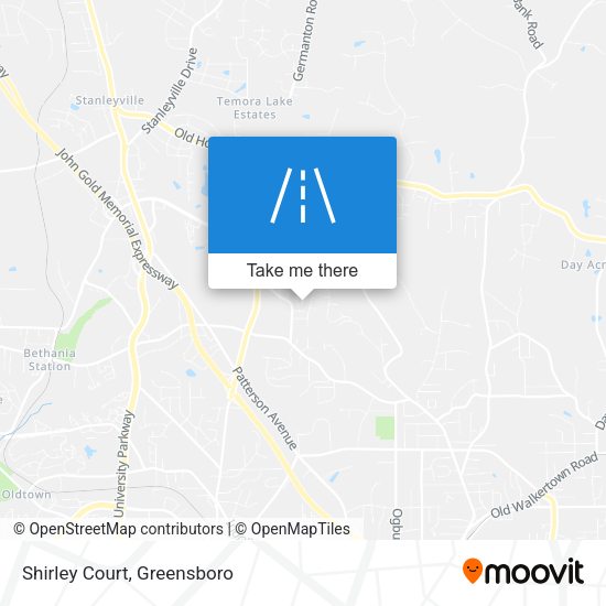 Mapa de Shirley Court
