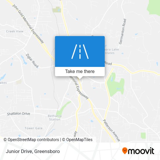 Junior Drive map