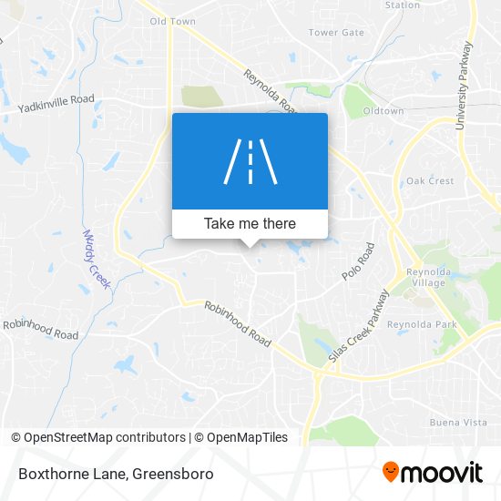 Mapa de Boxthorne Lane