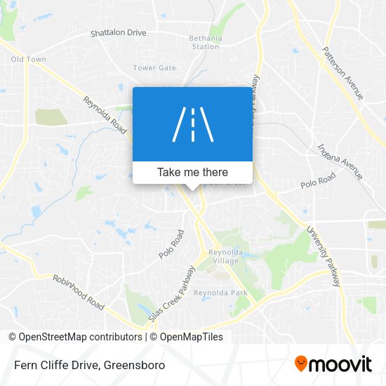 Fern Cliffe Drive map