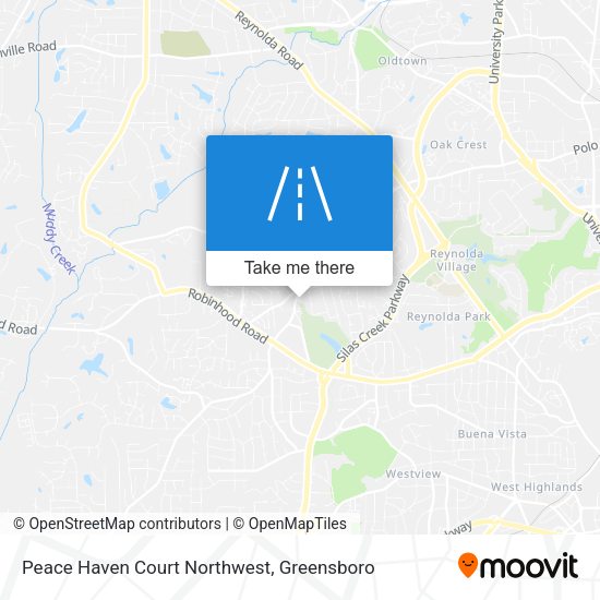 Mapa de Peace Haven Court Northwest