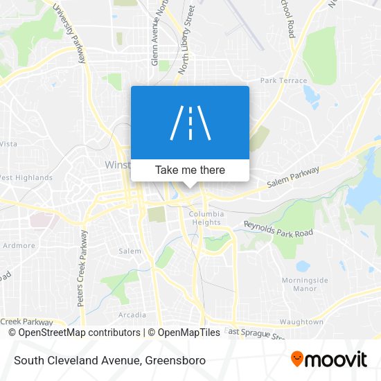 South Cleveland Avenue map