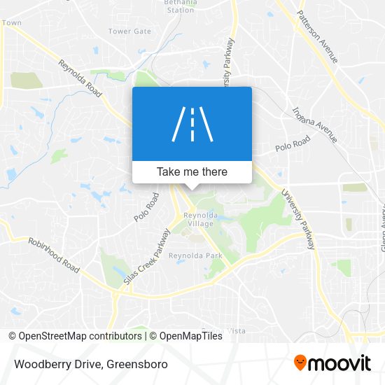 Woodberry Drive map