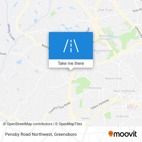 Pensby Road Northwest map