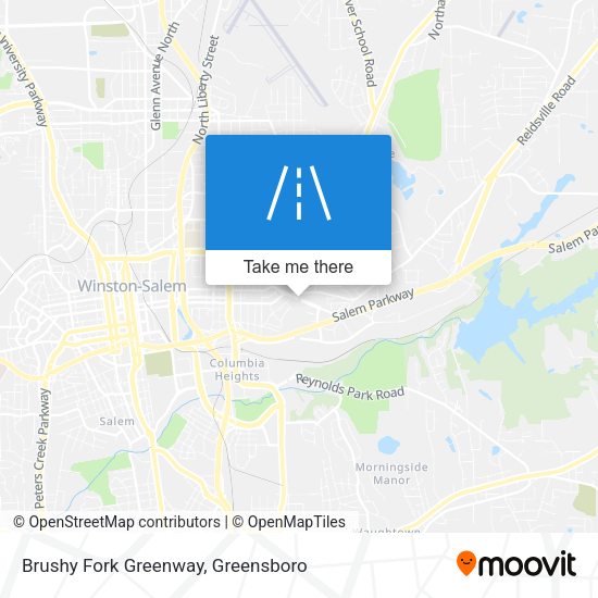 Mapa de Brushy Fork Greenway