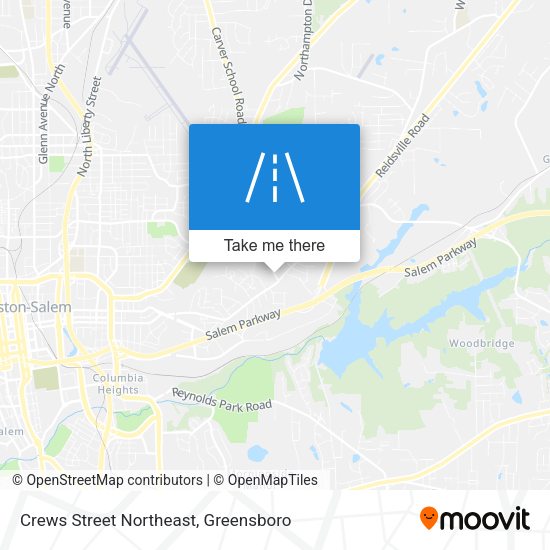 Mapa de Crews Street Northeast