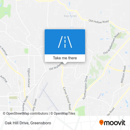 Mapa de Oak Hill Drive