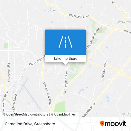 Mapa de Carnation Drive