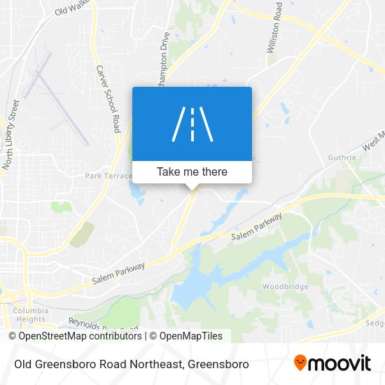 Mapa de Old Greensboro Road Northeast