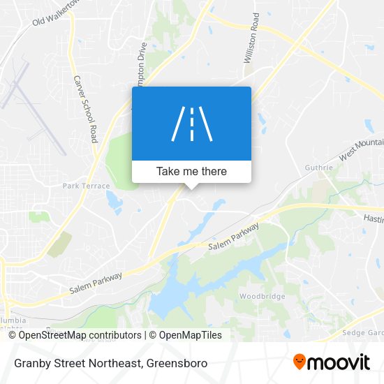Granby Street Northeast map