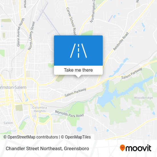 Mapa de Chandler Street Northeast