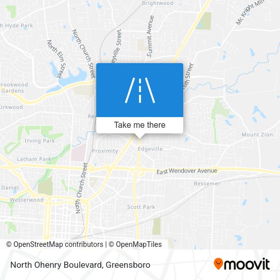 Mapa de North Ohenry Boulevard
