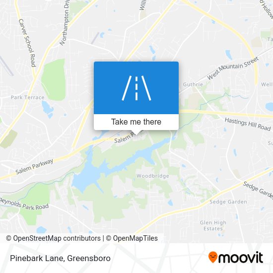 Mapa de Pinebark Lane