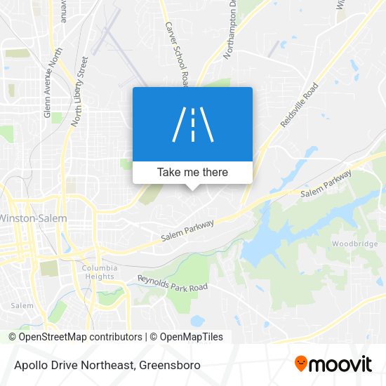 Apollo Drive Northeast map