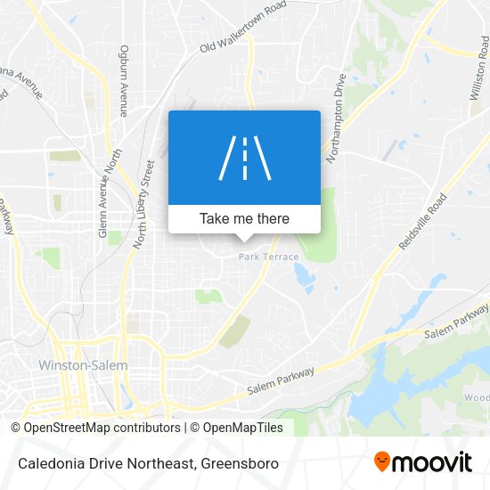 Caledonia Drive Northeast map