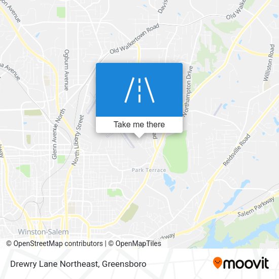 Mapa de Drewry Lane Northeast