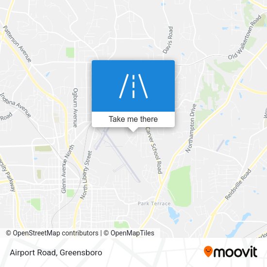Airport Road map