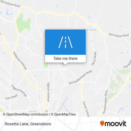Rosetta Lane map