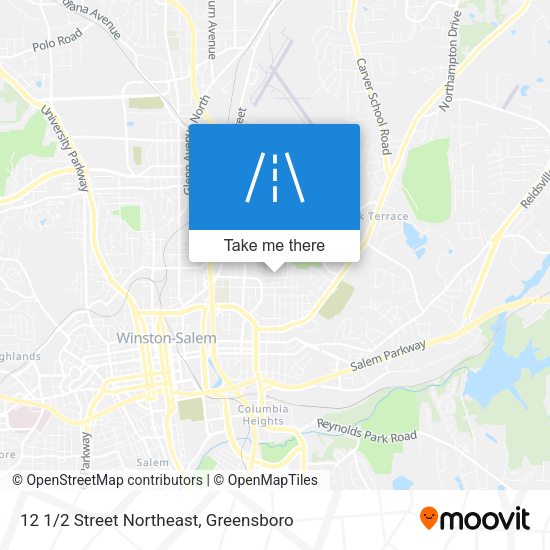 12 1/2 Street Northeast map