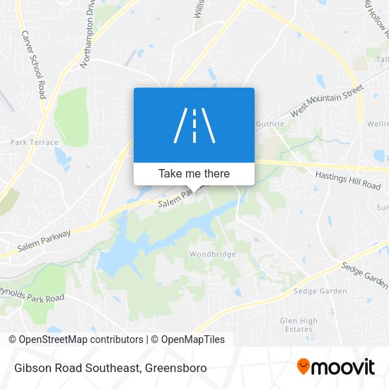 Gibson Road Southeast map