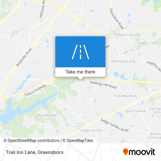 Trail Inn Lane map