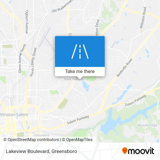 Lakeview Boulevard map