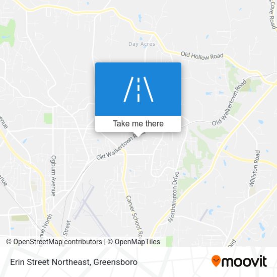 Erin Street Northeast map